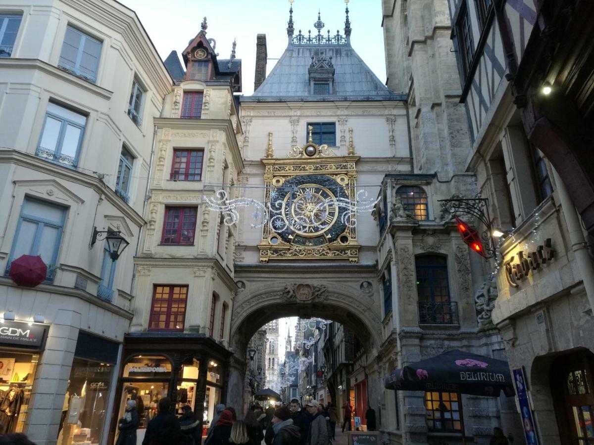 Grand Appartement Proche Chu Rouen Eksteriør billede