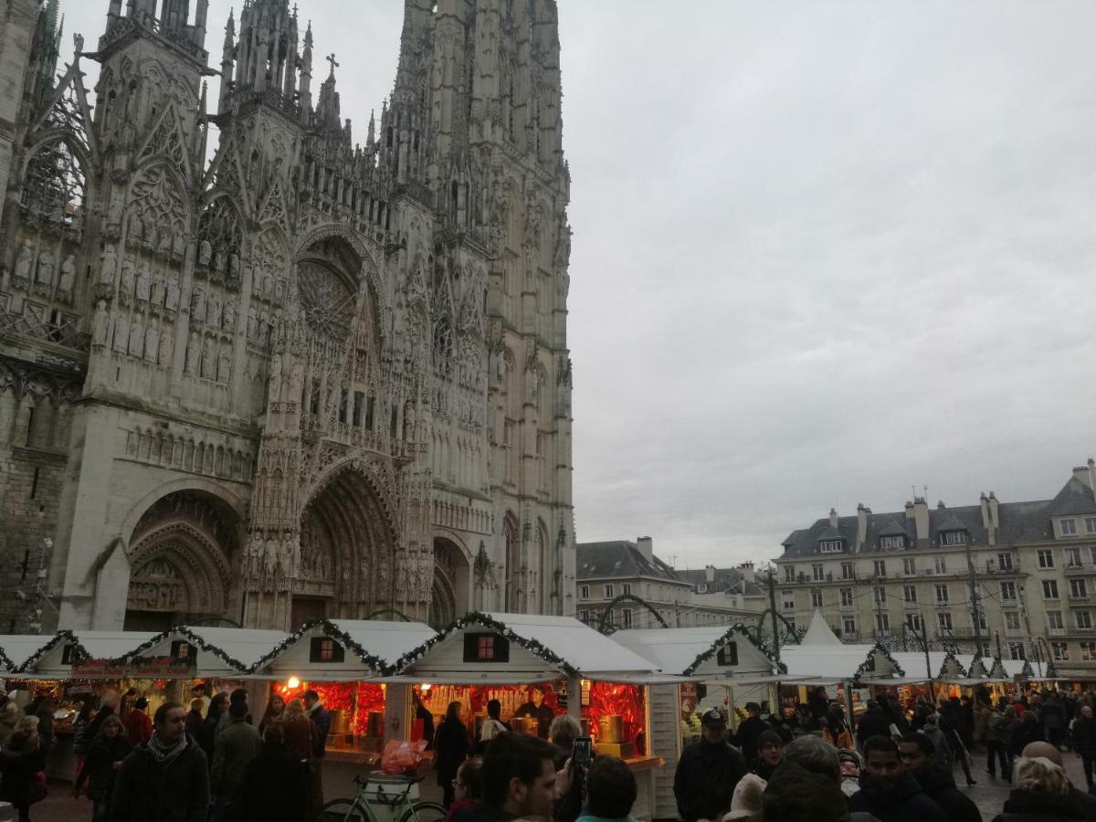 Grand Appartement Proche Chu Rouen Eksteriør billede